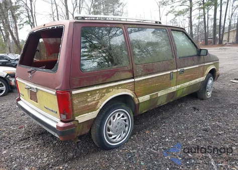 1986 Plymouth Voyager Le z USA, uszkodzony, nr VIN 2P4FH51G1GR861419